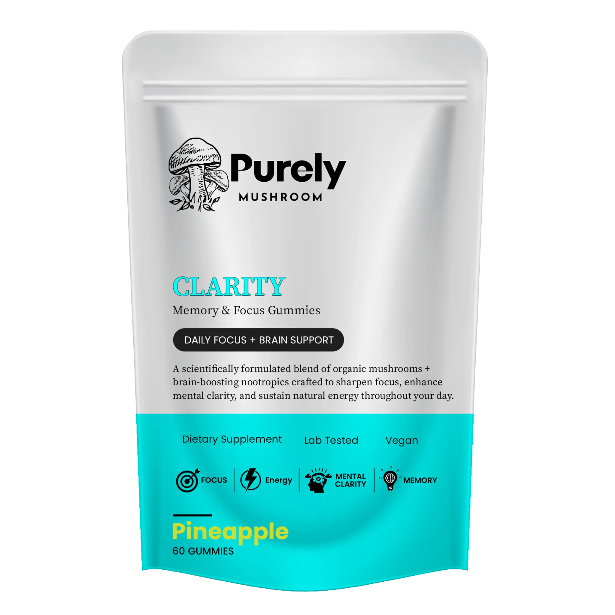 Clarity Gummies by Purely Mushroom 10 Gummies
