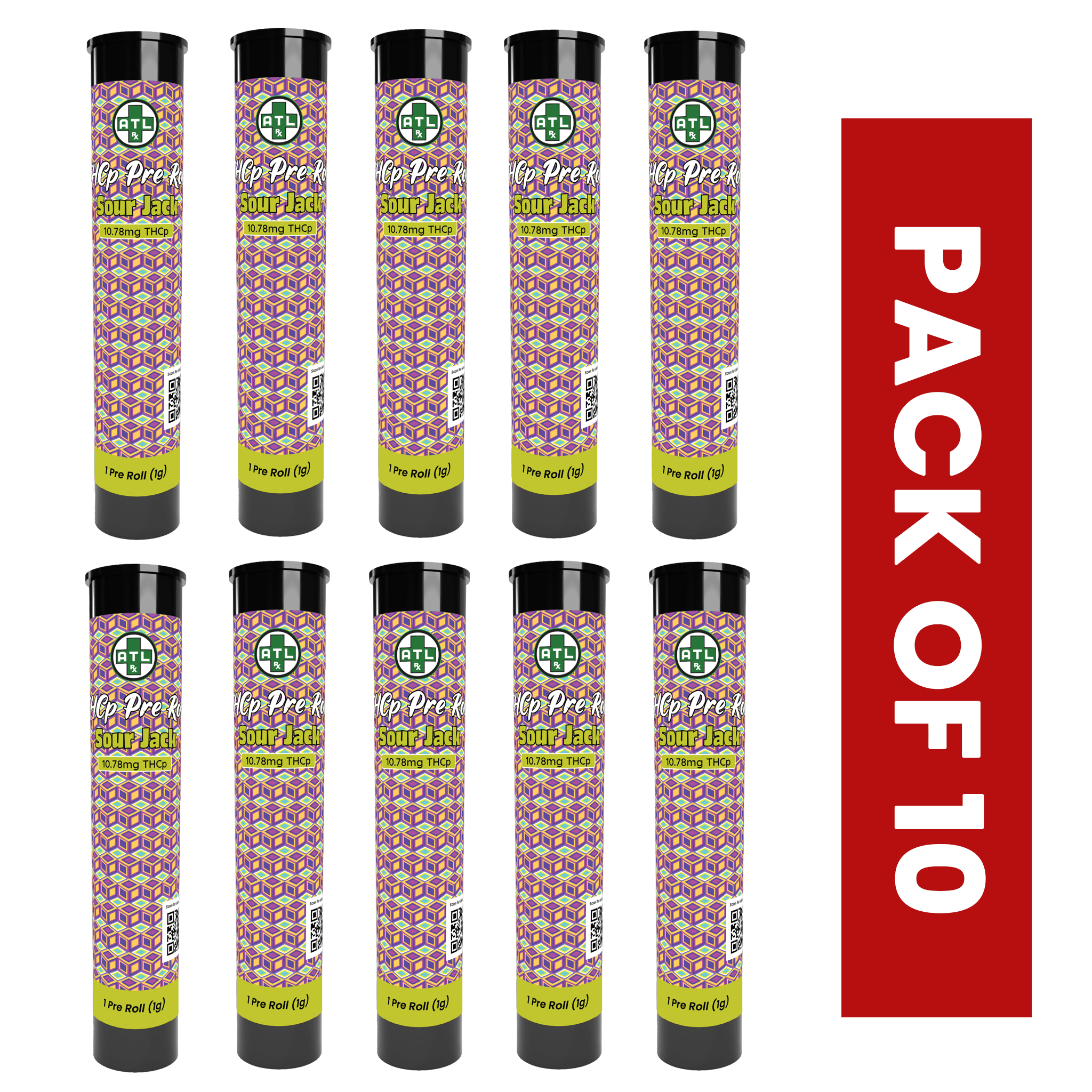 Sour Jack THCp Pre Rolls (10 Pack)