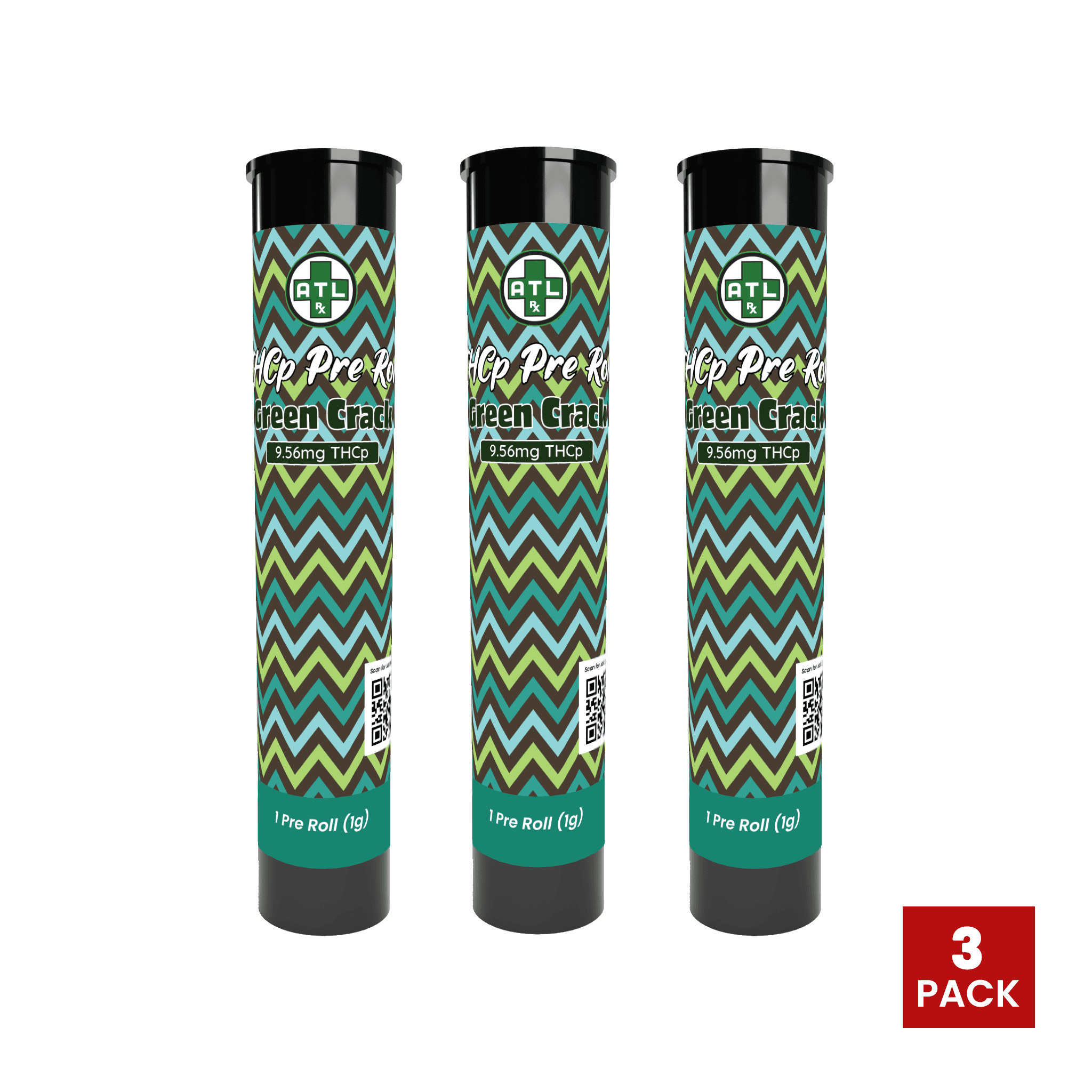 Green Crack THCp Pre Rolls (3 Pack)