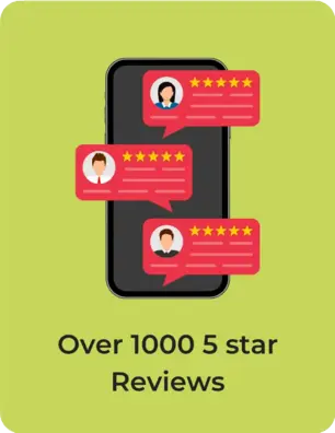 Over 1000 5 Star Reviews