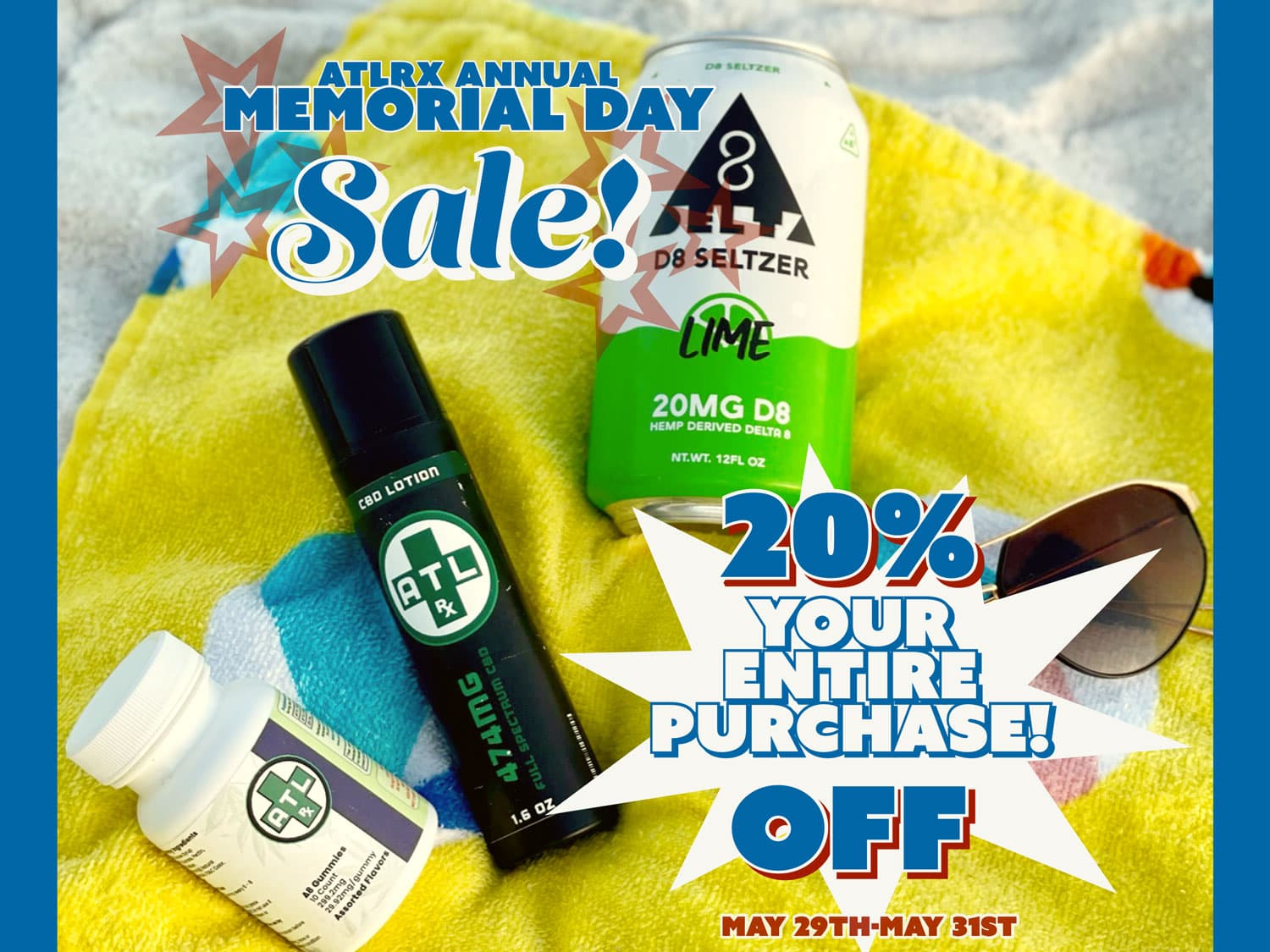 ATLRx Annual Memorial Day Sale