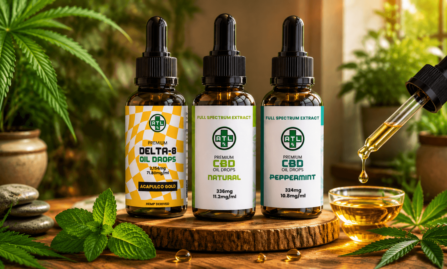 The Complete Tincture Buyer's Guide: Delta 8, CBD & HHC Tinctures at ATLRx