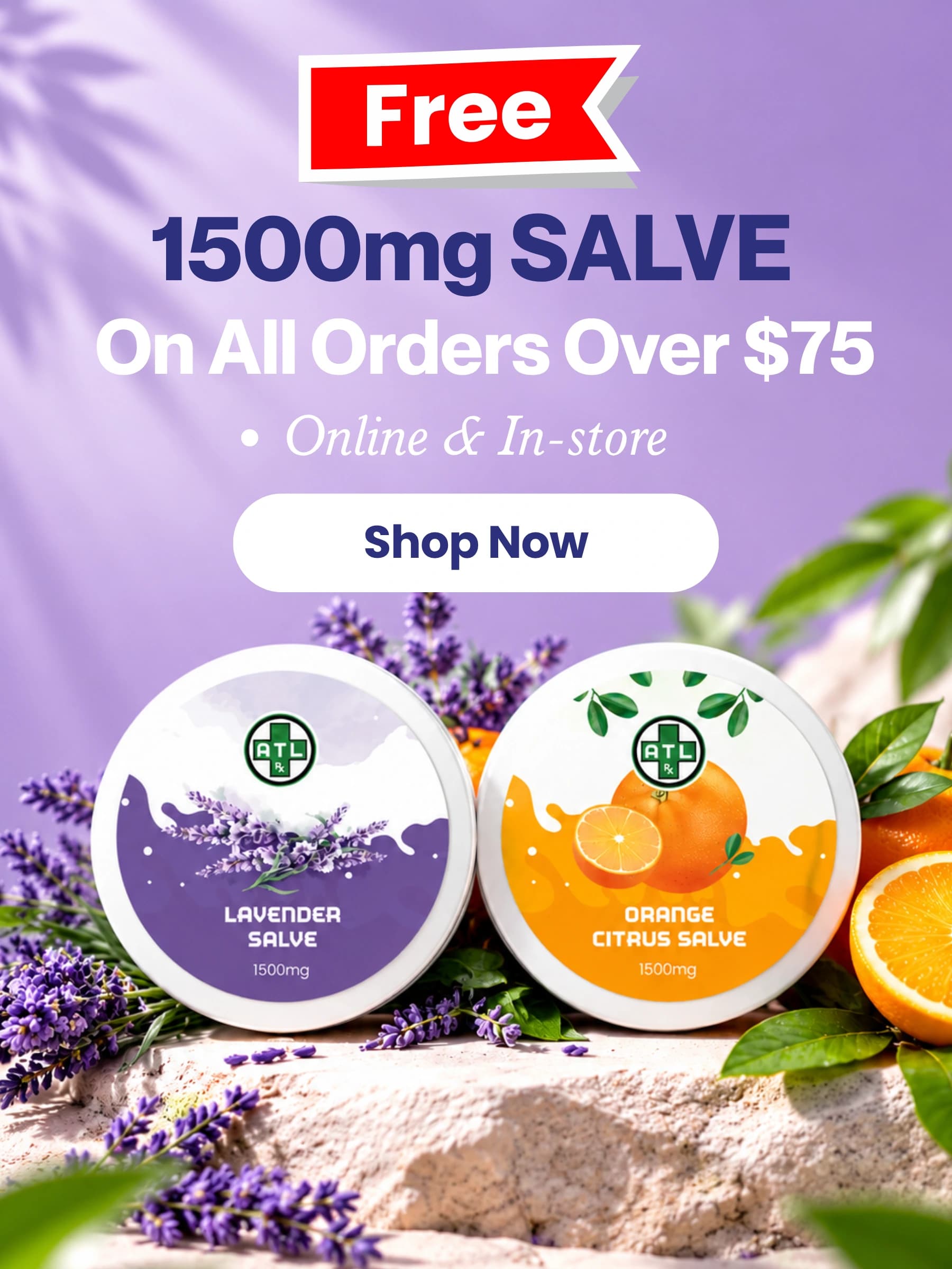 Free 1500mg Citrus Salve On Orders >$75