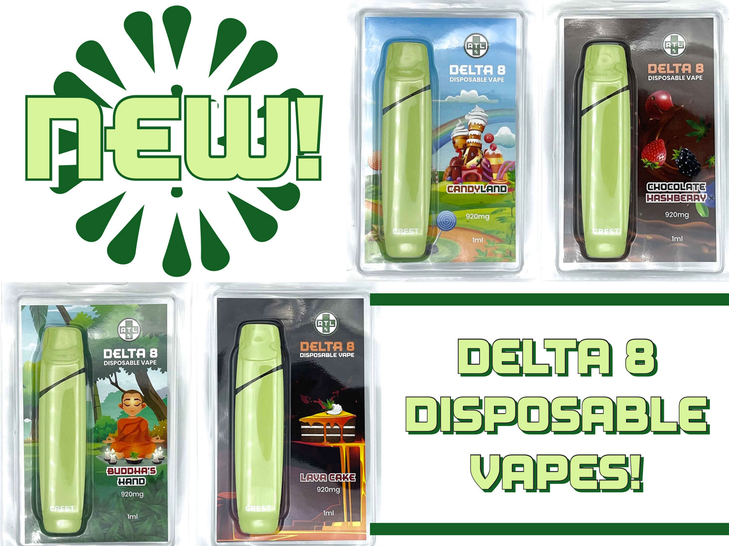 Introducing ATLRx Delta 8 Disposable Vapes!