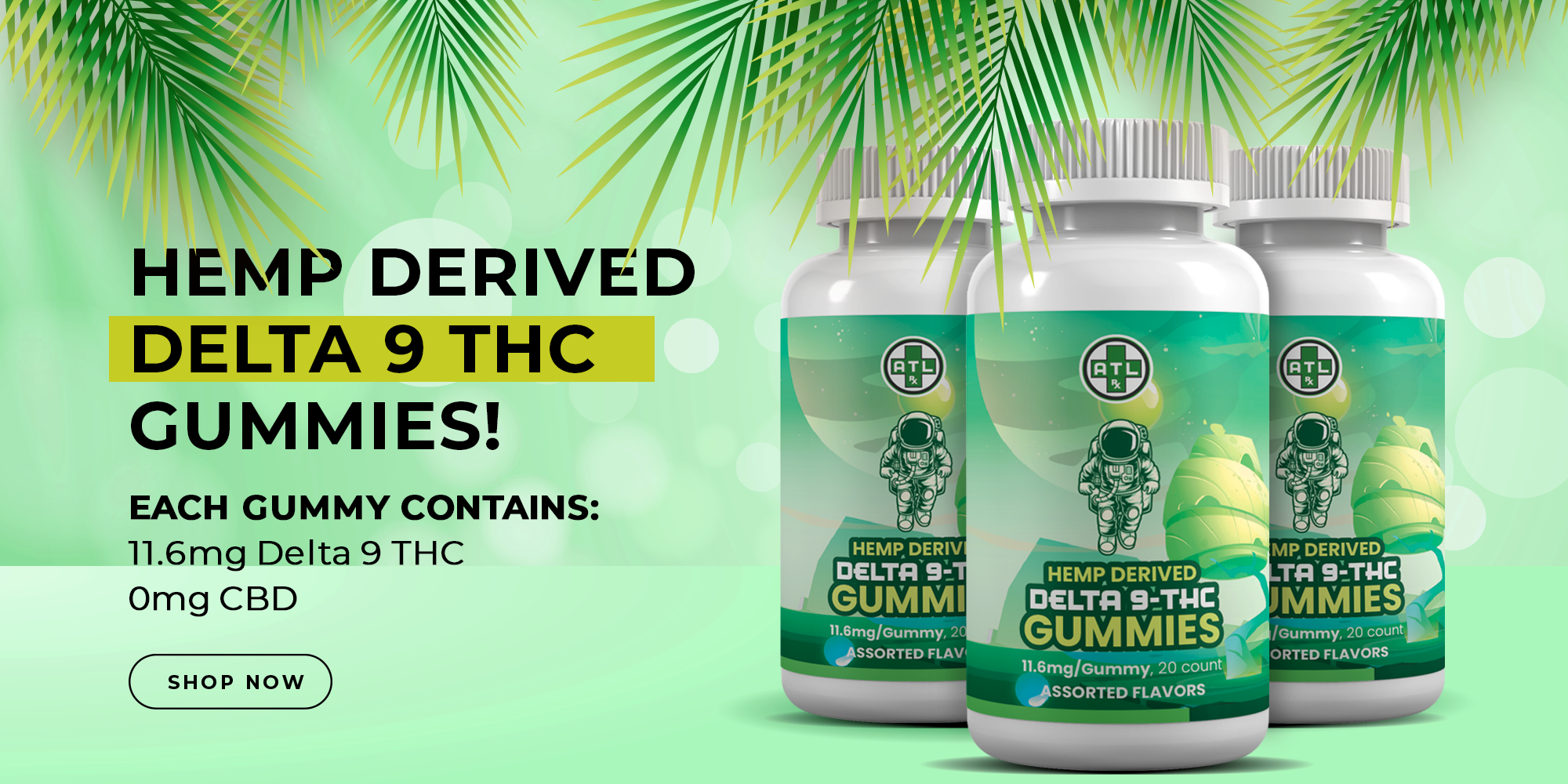 ATLRx Hemp Derived Delta 9 THC Gummies All Together