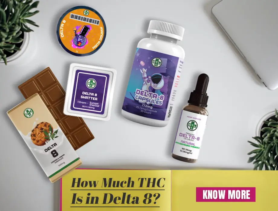 How Much THC Is in Delta 8