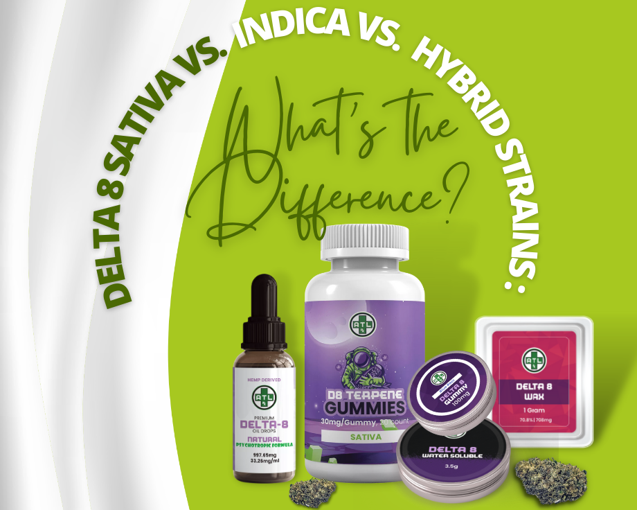 Delta 8 Sativa Vs. Indica Vs. Hybrid Strains: What’s the Difference?