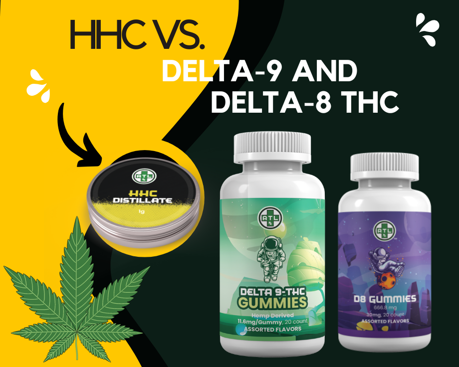 HHC vs. Delta-9 and Delta-8 THC