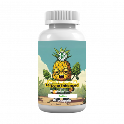 ATLRx Pineapple Sativa Delta 9 THC Gummies 10mg