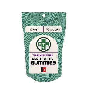 Delta 9 Terpene Infused Gummies 10 MG - Mango, 10 Count
