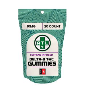 Delta 9 Terpene Infused Gummies 10 MG - Mango, 20 Count