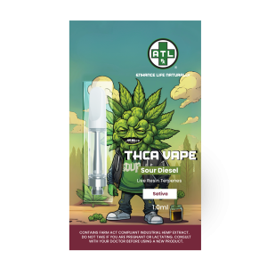 ATLRx Sour Diesel Strain THCA Vape Carts 1ml