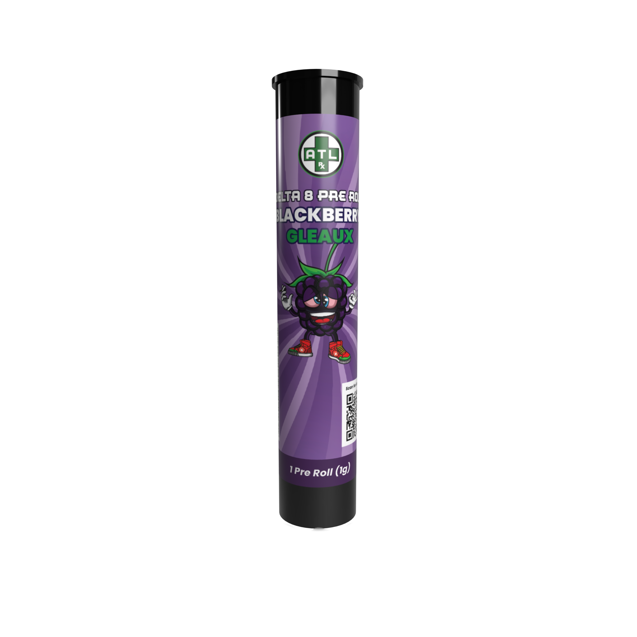 ATLRx Blackberry Gleaux Delta 8 Pre Rolls 1 Gram