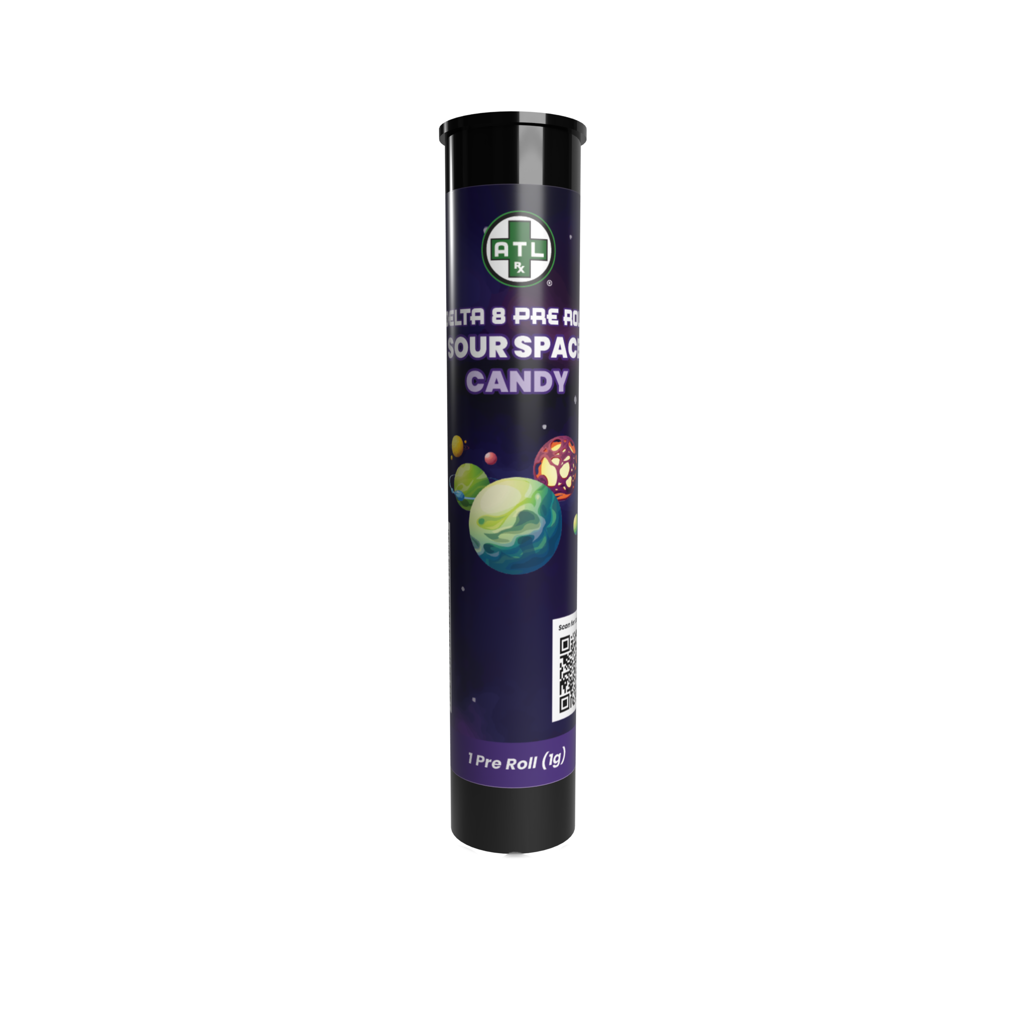 ATLRx Sour Space Candy Delta 8 Pre Rolls 1 Gram