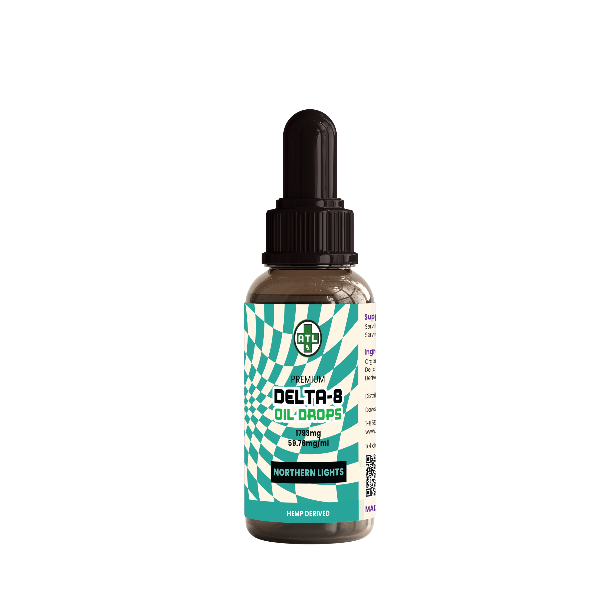 ATLRx Northern Lights Delta-8 Oil Drops 1793mg -- Lab Results
