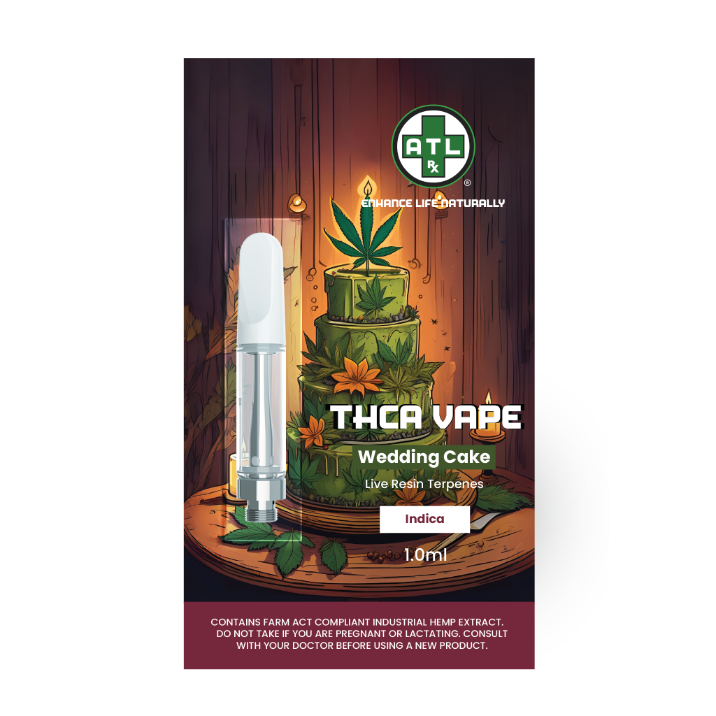 Buy Wedding Cake THCa Vape Carts - Indica Strain | ATLRx Buy Wedding Cake THCa Vape Carts - Indica Strain | ATLRx