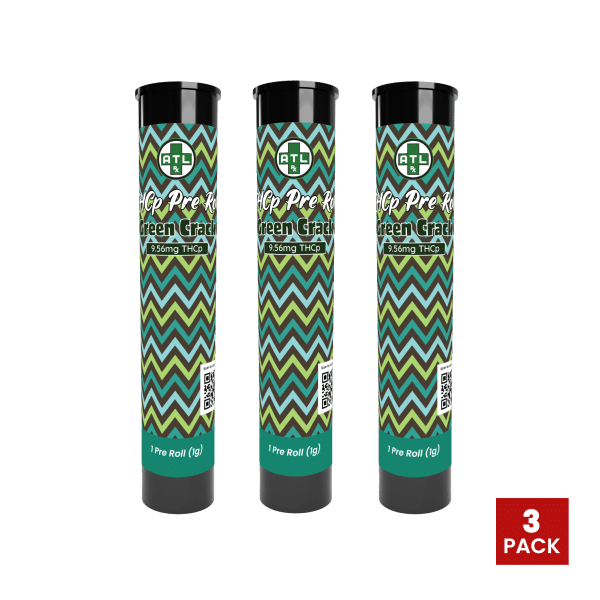 Green Crack THCp Pre Rolls (3 Pack)