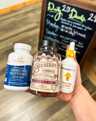 It’s that time of year where your chances of getting sick go 🆙🤒 3 of our new favorite products for immunity support! 🙌

Mushroom Drops: This potent Fungi tonic is effective as a natural aid for supporting a healthy immune system response, improving mental clarity and memory, as well as promoting energy, skin health, and overall body and brain function.

Elderberry Gummies: Elderberries are high in antioxidants and vitamins, and contain nutrients like iron, calcium, zinc, selenium, and vitamin A. They are also a good source of dietary fiber, which can help lower the risk of heart disease, improve digestion, and prevent constipation

Immune Support Capsules: These wellness formula capsules are packed full of immune system booster ingredients and probiotics that promote and encourage the growth of beneficial flora that lives inside your stomach. It also contains zinc that might help and support the immune system to keep your immune cells healthy.

#immunityboost #immunitysupport #stayhealthy #healthandwellness